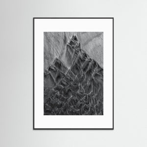 Grafiskt sandmönster Askimsbadet Göteborg – abstrakt naturfoto | Fine Art Print