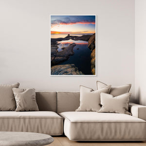 Solnedgång på klipporna vid Hönö – Göteborgs skärgård | Canvas