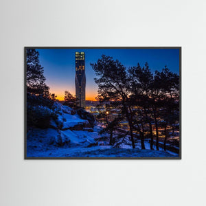 Vinterljus över Karlatornet