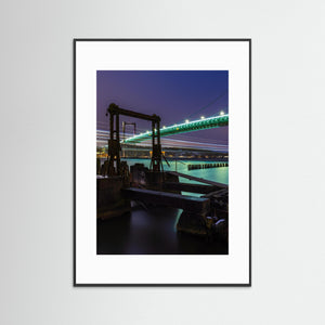 Älvsborgsbron och färjetrafik vid Färjenäs – Göteborg | Fine Art Print