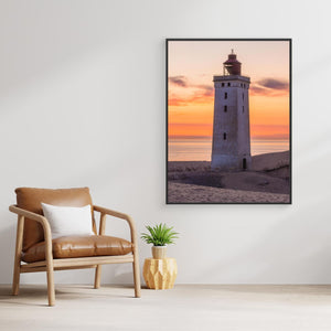 Danmark – Rubjerg Knude Fyr i solnedgång | Canvas