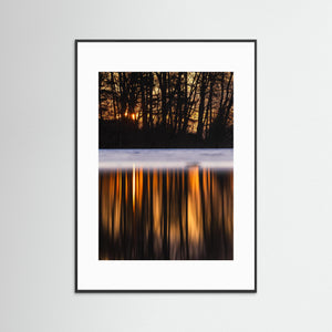 Solnedgång vid Landvettersjön – Naturfoto från Härryda | Fine Art Print