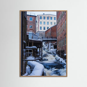 Mölndal – Kvarnbyns vinterfall | Fine Art Print