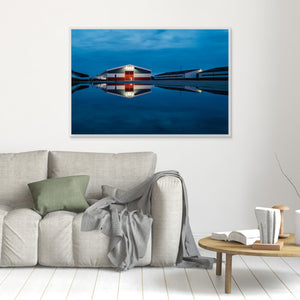 Blå timme vid Lagunen - CANVAS