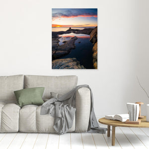 Solnedgång på klipporna vid Hönö – Göteborgs skärgård | Canvas