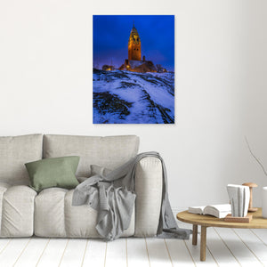 Masthuggskyrkan i vinterkväll – Göteborg | Canvas
