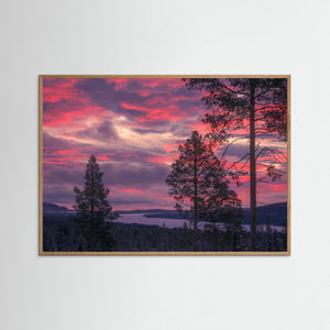 Lofsdalen Härjedalen – Soluppgång över Lofssjön på Julafton | Fine Art Print