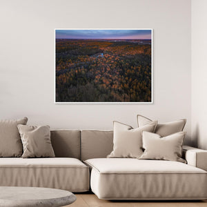 Änggårdsbergen i kvällsljus | Canvas Göteborg