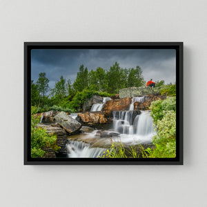 Innan regnet | Sputrefossen, Norge | Canvas