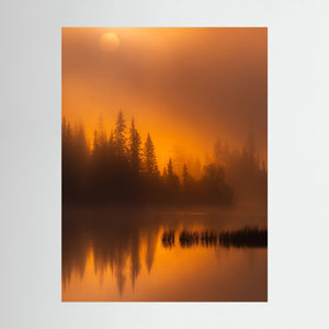 Gyllene morgon – Vannin, Hemsedal | Canvas