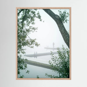 Stillhet i dimman - Stensjön, Mölndal | Fine Art Print