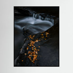 Höstens stilla rörelse - Ljusnan, Bruksvallarna | Canvas