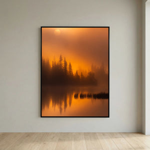 Gyllene morgon – Vannin, Hemsedal | Canvas