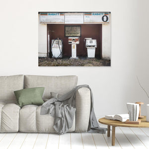 Övergiven bensinstation i Hillared | Canvas från Svenljunga
