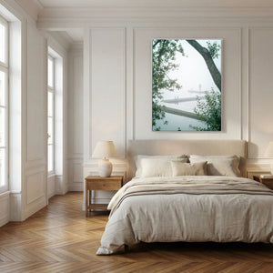 Stillhet i dimman - Stensjön, Mölndal | Canvas