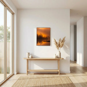Gyllene morgon – Vannin, Hemsedal | Canvas