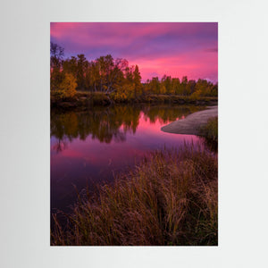 Gryningens färger - Ljusnan, Härjedalen | Canvas