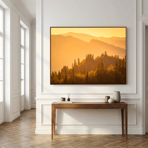 Gyllene kvällsljus - Hemsedal, Norge | Canvas