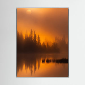 Gyllene morgon – Vannin, Hemsedal | Canvas