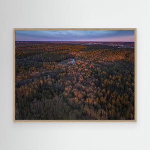 Änggårdsbergen i kvällsljus | Canvas Göteborg