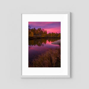 Gryningens färger - Ljusnan, Härjedalen | Fine Art Print