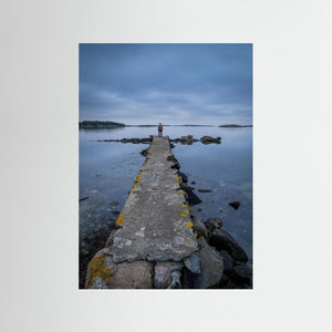 Vid bryggans slut i Brottkärr | Fine Art Print från Göteborg
