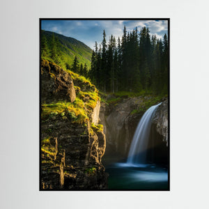 Rjukandefossen i kvällsljus | Hemsedal, Norge | Canvas