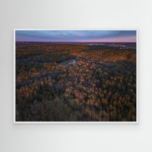 Änggårdsbergen i kvällsljus | Canvas Göteborg