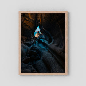 Munkkyrkan – Ljuset bortom klipporna | Fine Art Print