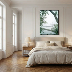 Stillhet i dimman - Stensjön, Mölndal | Canvas