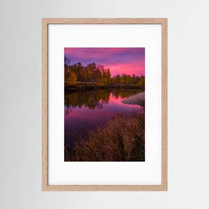 Gryningens färger - Ljusnan, Härjedalen | Fine Art Print