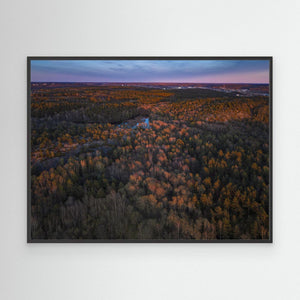 Änggårdsbergen i kvällsljus | Canvas Göteborg