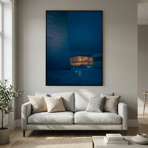 Blå timmen - Operahuset i Oslo | Canvas