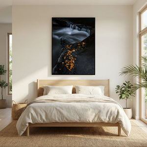 Höstens stilla rörelse - Ljusnan, Bruksvallarna | Canvas