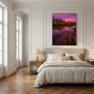 Gryningens färger - Ljusnan, Härjedalen | Canvas