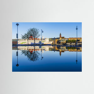 Stena Danica och Masthuggskyrkan i kvällsljus | Fine Art Print Göteborg