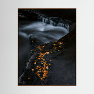 Höstens stilla rörelse - Ljusnan, Bruksvallarna | Canvas