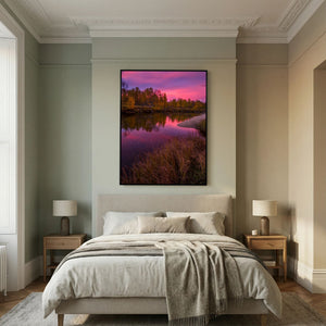 Gryningens färger - Ljusnan, Härjedalen | Canvas