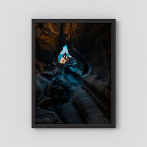 Munkkyrkan – Ljuset bortom klipporna | Fine Art Print