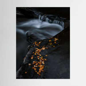 Höstens stilla rörelse - Ljusnan, Bruksvallarna | Canvas