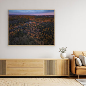 Änggårdsbergen i kvällsljus | Canvas Göteborg