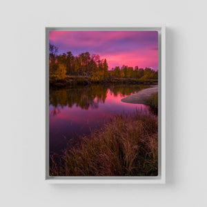 Gryningens färger - Ljusnan, Härjedalen | Canvas