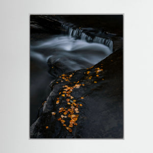 Höstens stilla rörelse - Ljusnan, Bruksvallarna | Canvas