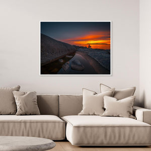 Solnedgång vid Särö Västerskog – Canvas från Hallands kust