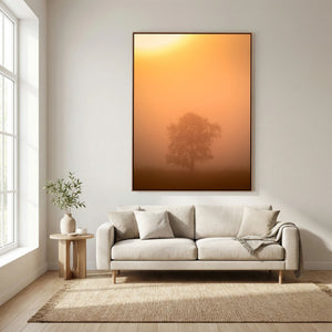 Ensam i morgondimman – Hemsedal, Norge | Canvas