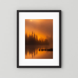 Gyllene morgon – Vannin, Hemsedal | Fine Art Print