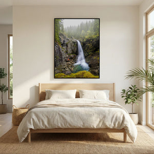 I regnets skugga – Trøymsånefossen, Hemsedal | Canvas