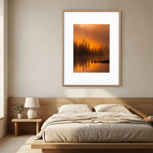 Gyllene morgon – Vannin, Hemsedal | Fine Art Print