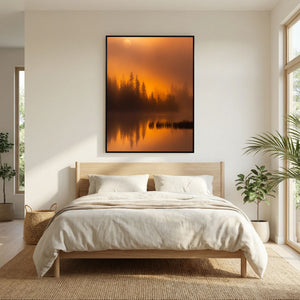 Gyllene morgon – Vannin, Hemsedal | Canvas