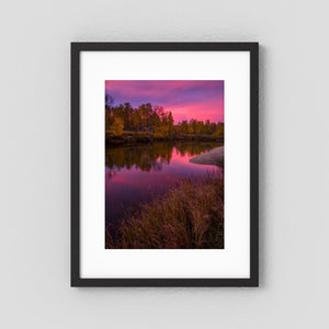 Gryningens färger - Ljusnan, Härjedalen | Fine Art Print